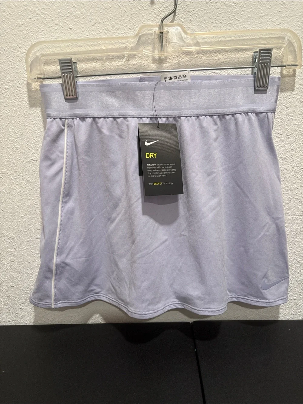 Nike Light Purple Athletic Skirt with White Piping size XS